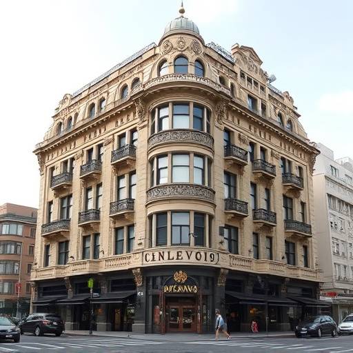 Edificio con estilo Art Nouveau en la Avenida Alvear de Buenos Aires