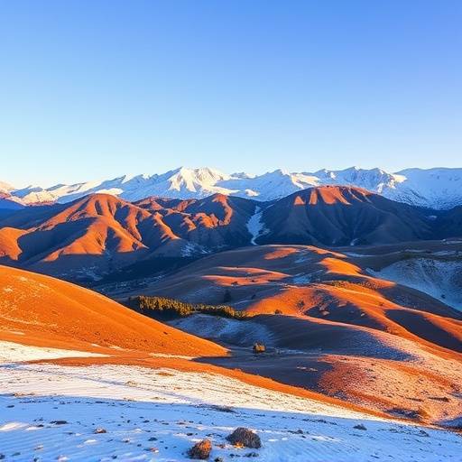 Vistas de las monta&radic;&plusmn;as nevadas y el coloridas laderas de la regi&radic;&ge;n de Salta en el noroeste argentino.